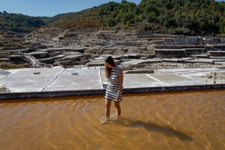 imagen del pediluvio en el Valle Salado de Añana.